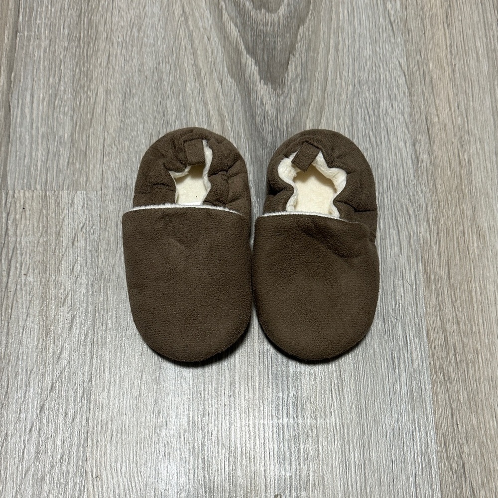 Brown Baby Moccasin Slippers